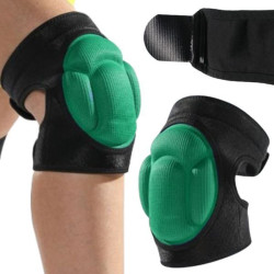 Наколінники для спорту на липучці 2шт, Зелені