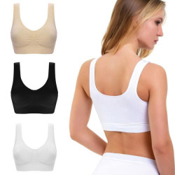 Комплект безшовних бюстгалтерів 3шт (Розмір XL), Ahh Bra