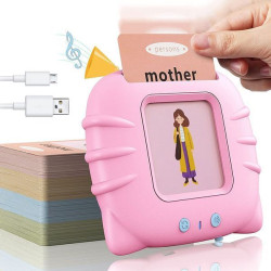 Інтерактивний планшет для вивчення англійської мови з картками на 224 слова, Рожевий