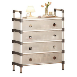 Тумба металева для передпокою з 4 полицями XL-1336