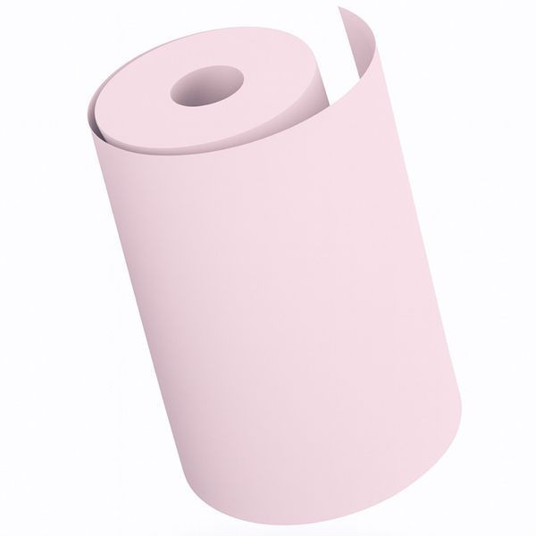 1шт Кольоровий термопапір для міні-принтера 57х25мм, Рожевий