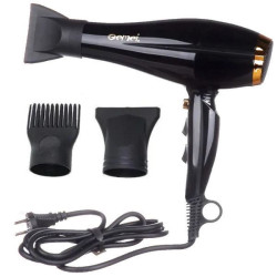 Фен для волосся 2800Вт, з 2 насадками, Gemei GM-1780