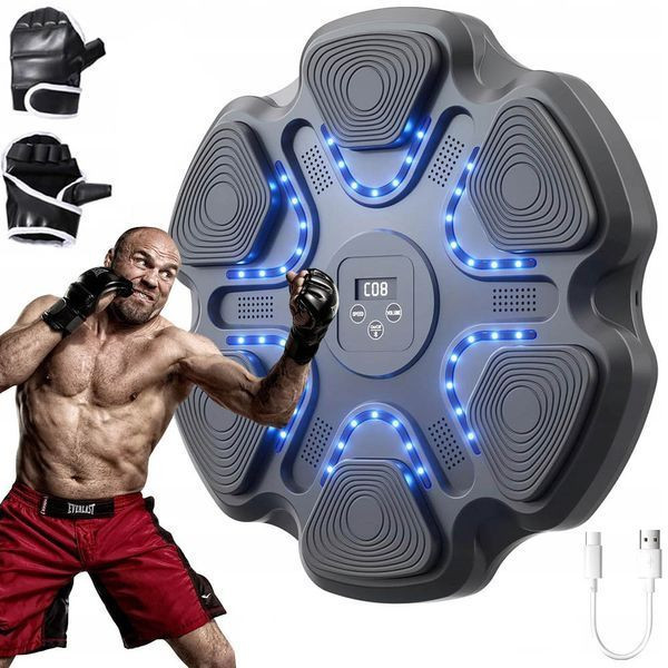 Музичний боксерський тренажер 38см з Bluetooth + рукавички