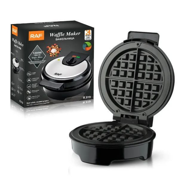 Вафельниця електрична 1200Вт, RAF R519