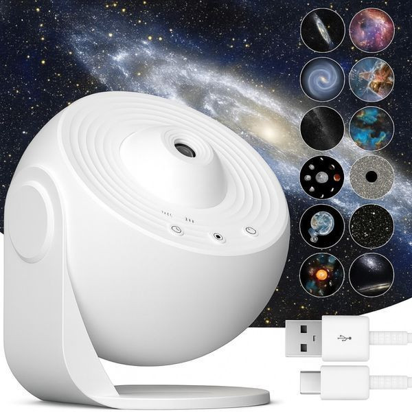 Проектор зоряного неба з 12 змінними картриджами