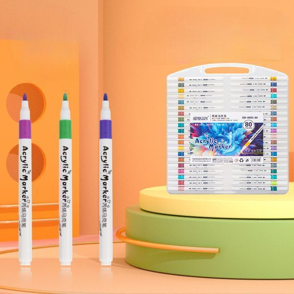 Акрилові маркери в наборі Acril-80 (80 кольорів)