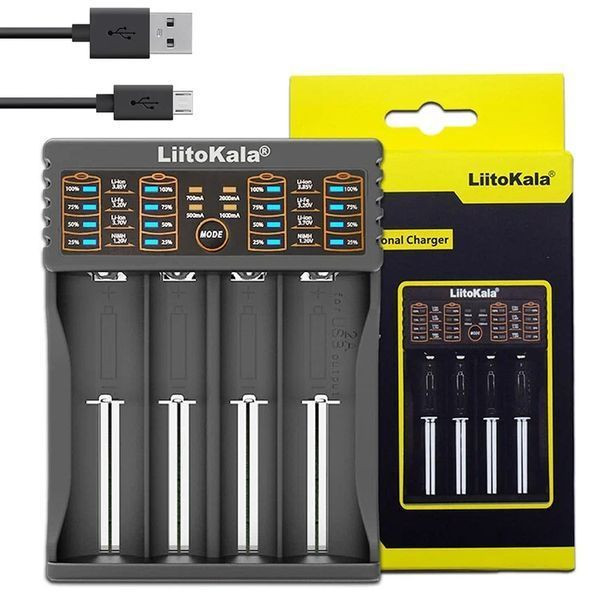 Інтелектуальний зарядний пристрій для акумуляторів Liitokala Lii-402