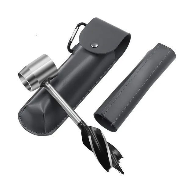 Шнекове свердло по дереву (бур) 25мм, для виживання в лісі + чохол