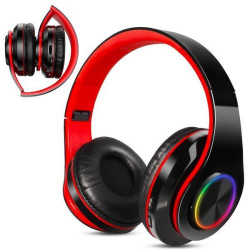 Бездротові навушники B39, з мікрофоном, Чорний з червоним