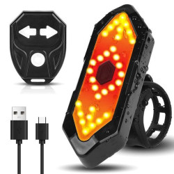 Велофара з поворотами та пультом, від USB, FY-1820