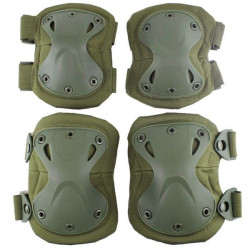 Комплект захисту налокітники та наколінники KN-04 Оливковий