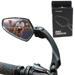 Велосипедне дзеркало заднього виду на кермо, Ліве, Прямокутне, 1 шт