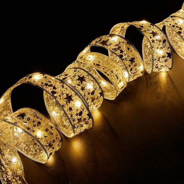 Світлодіодна ялинкова гірлянда-стрічка на батарейках 2хАА, 2м, AT-16-1, Теплий білий Світлодіодна ялинкова гірлянда-стрічка на батарейках 2хАА, 2м, AT-16-1, Теплий білий