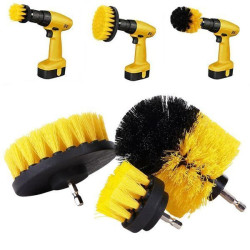 Щітки на дриль для хімчистки 3 шт, MAG-591, Жовті