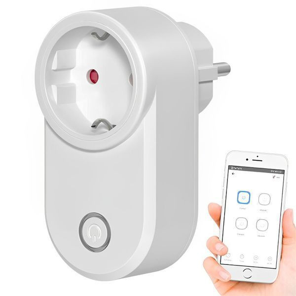 Розумна розетка 10А з керуванням з телефону WI FI socket