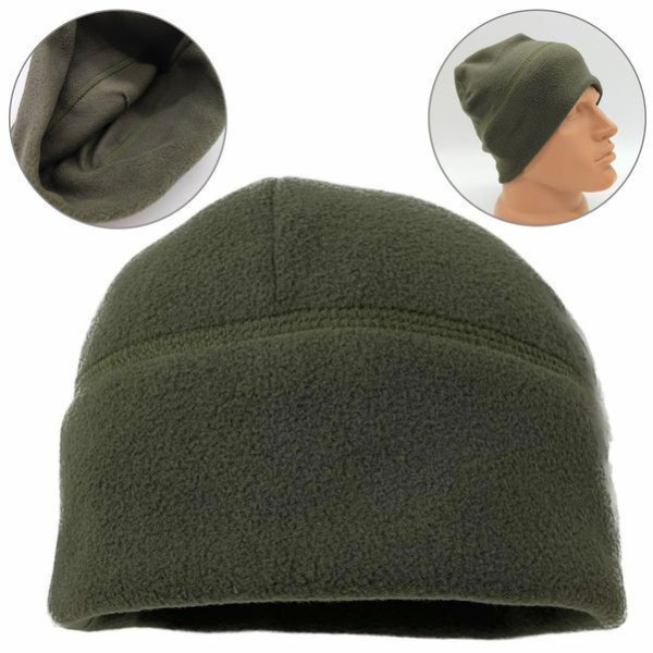 Зимова флісова шапка для ЗСУ, унісекс, Олива