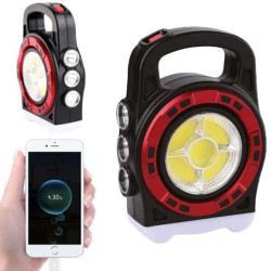 Переносний ліхтар із сонячною панеллю, з USB, HB-6678С