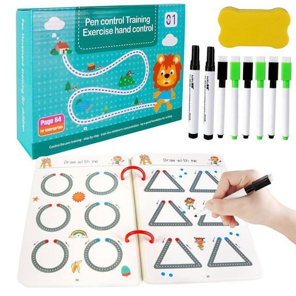 Розвиваючий набір розмальовок (60 завдань)