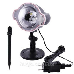 Лазер диско з підставкою XL-809 Snow, Кольоровий (синій, червоний, зелений)