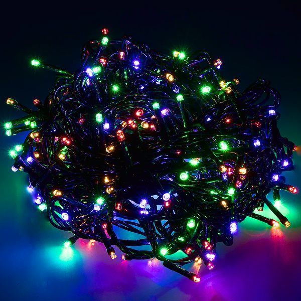 Гірлянда Нитка від мережі 300LED точка велика RD-102, Різнокольорова