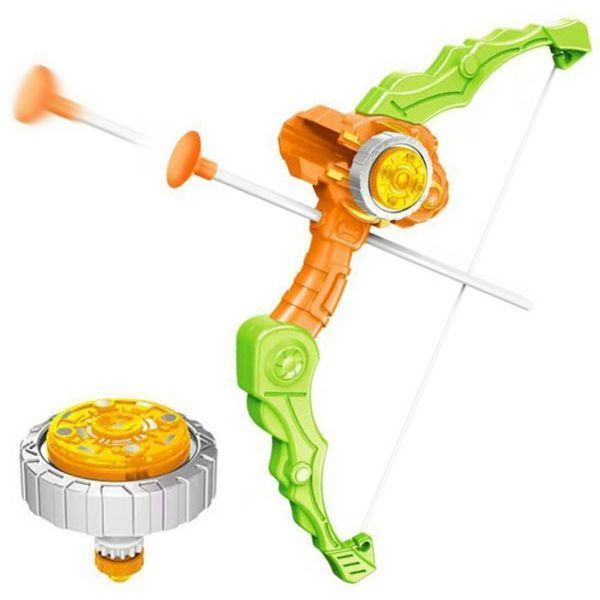 Іграшковий лук запускалка зі стрілою-присоскою та юлою, GYRO SERIES 134-78A