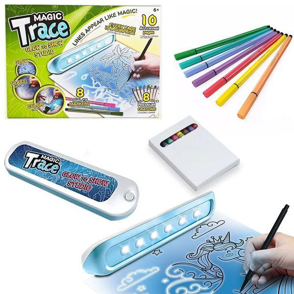 Дитячий набір Малюй світлом для малювання в темряві MAGIC TRACE D8238