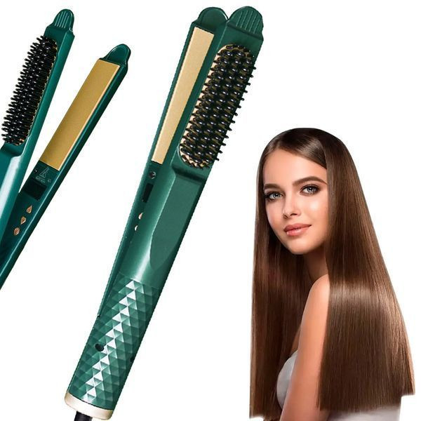 Гребінець випрямляч для волосся з дисплеєм, 60Вт