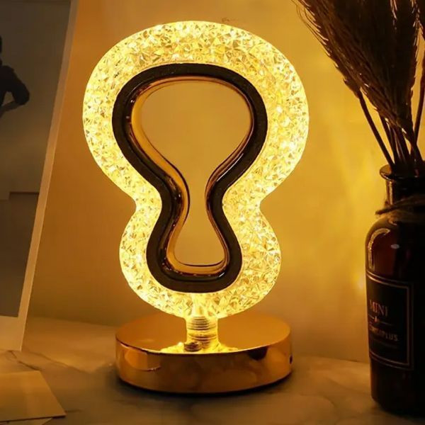 Настільний кришталевий світильник з сенсорним керуванням, Зіркове око Настільний кришталевий світильник з сенсорним керуванням, Зіркове око